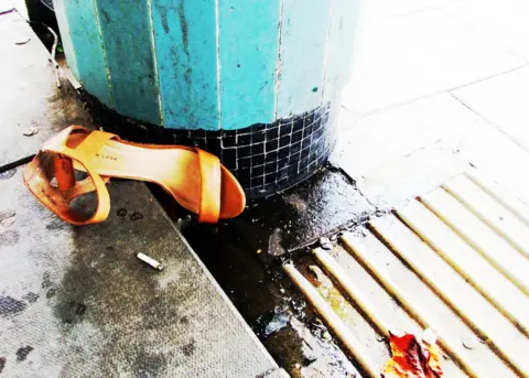 Virag-Angyalka Kiss A discarded shoe