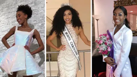 Instagram Composite image of Kaliegh Garris, Chelsie Kryst and Nia Franklin
