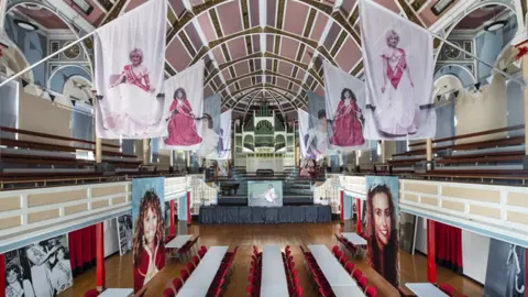 Katja Ogrin The photos on display at West Bromwich town hall