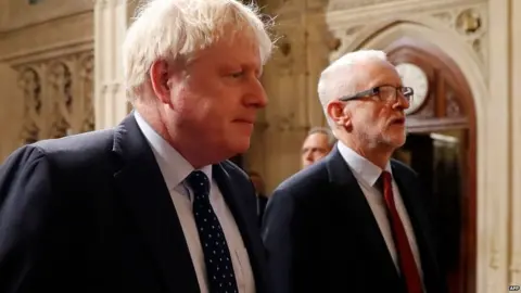 AFP Boris Johnson and Jeremy Corbyn