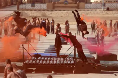 Mohamed El-Shahed / AFP Egyptian police cadets take part in a training session at a police academy in Cairo