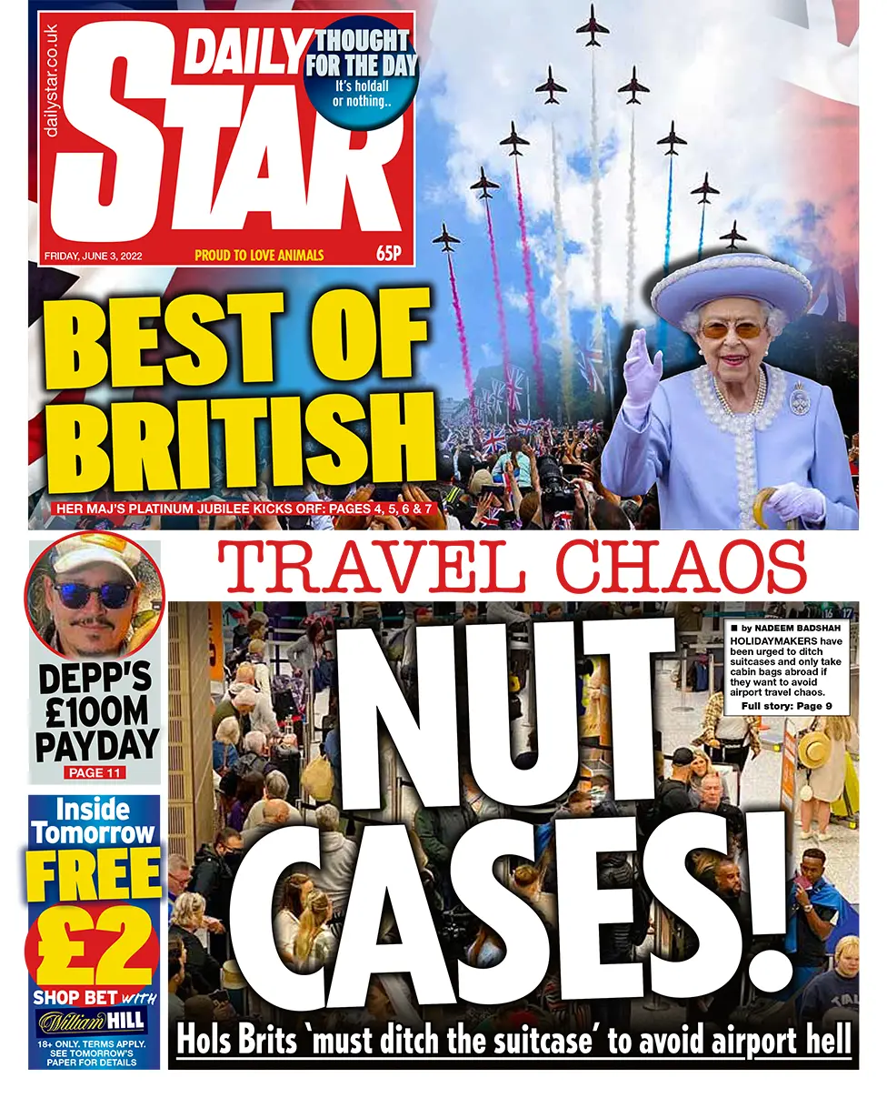 Daily Star front page