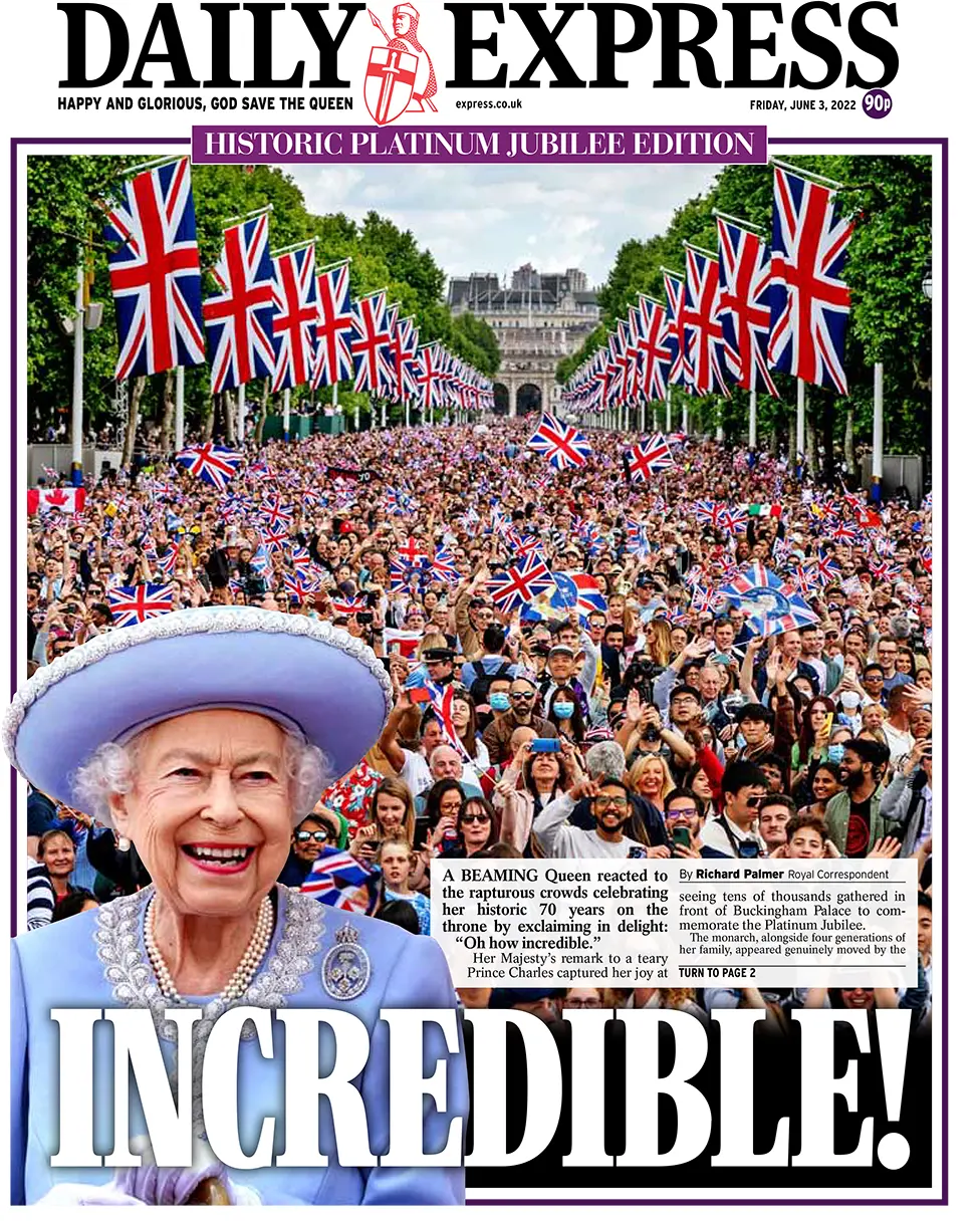 Daily Express front page