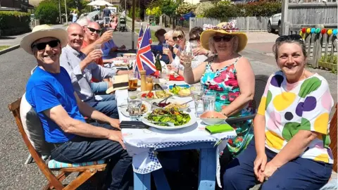Martin Farbrother A street party in Herne Bay saw dozens of neighbours celebrate together
