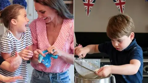 Instagram/Duke and Duchess of Cambridge The Duchess of Cambridge, Princess Charlotte and Prince Louis baking cakes