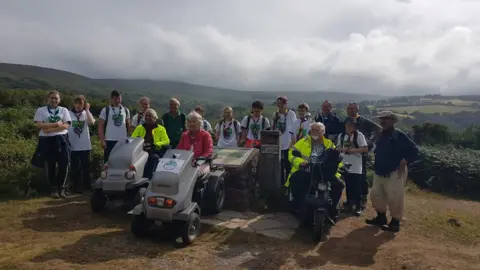 Somerset County Council Annie Maw with Duke of Edinburgh (DoE) Award participants