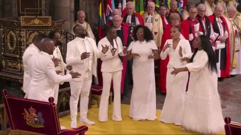 BBC Studios The Ascension Choir's singing was described as "joyful" by Gareth Malone, whose Coronation Choir performs at the Coronation Concert at Windsor Castle