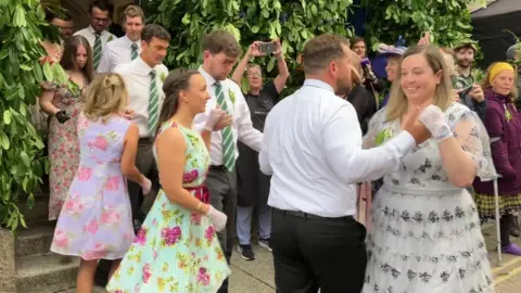 BBC Flora day dancers