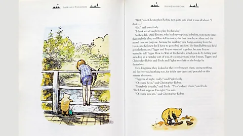 CBW/Alamy Shepard’s illustrations were the exact likenesses of the real-life Christopher Robin, shown here in the 1928 book the House at Pooh Corner (Credit: CBW/Alamy)