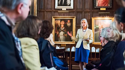 John Cairns Oxford Alumni Weekends offer a wide programme of talks and activities, such as this introduction to the art collection at New College (Credit: John Cairns)