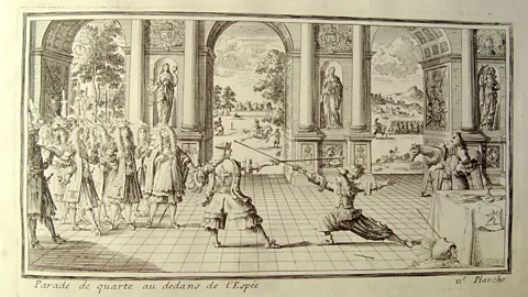 Jeanette Martinez King Louis XIV assigned royal status to the court’s fencing masters, who often oversaw dance instruction and horse training (Credit: Jeanette Martinez)