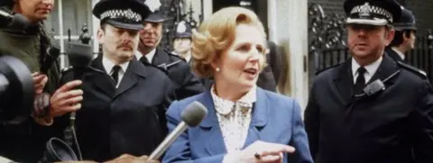 PA Margaret Thatcher arrives at Number Ten Downing Strret as Prime Minister, May 4th 1979